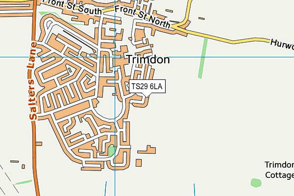 TS29 6LA map - OS VectorMap District (Ordnance Survey)