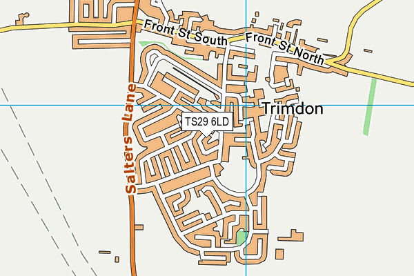 TS29 6LD map - OS VectorMap District (Ordnance Survey)