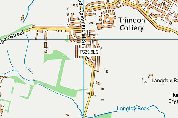 TS29 6LG map - OS VectorMap District (Ordnance Survey)