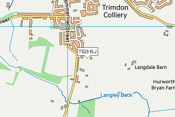TS29 6LJ map - OS VectorMap District (Ordnance Survey)