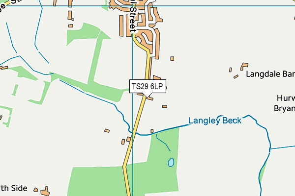 TS29 6LP map - OS VectorMap District (Ordnance Survey)