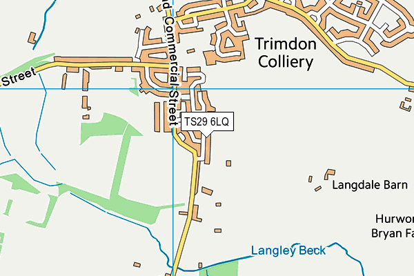 TS29 6LQ map - OS VectorMap District (Ordnance Survey)