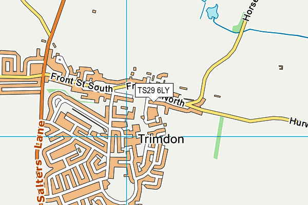 TS29 6LY map - OS VectorMap District (Ordnance Survey)