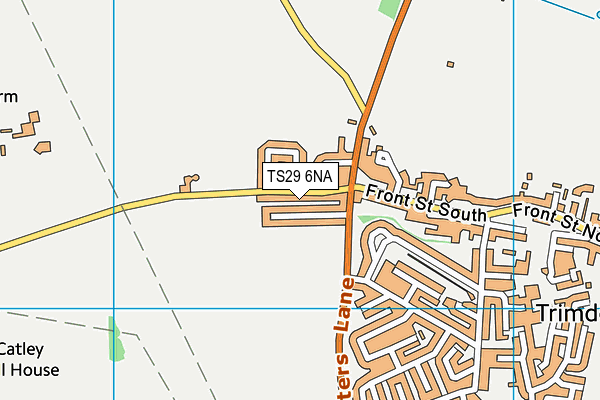 TS29 6NA map - OS VectorMap District (Ordnance Survey)