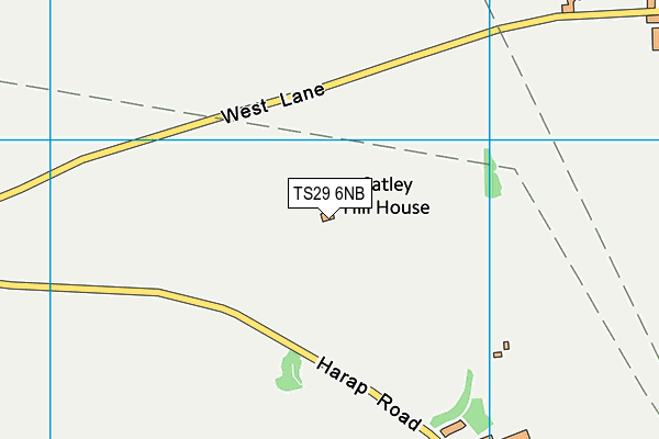 TS29 6NB map - OS VectorMap District (Ordnance Survey)