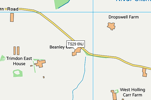 TS29 6NJ map - OS VectorMap District (Ordnance Survey)