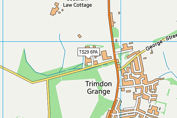 TS29 6PA map - OS VectorMap District (Ordnance Survey)