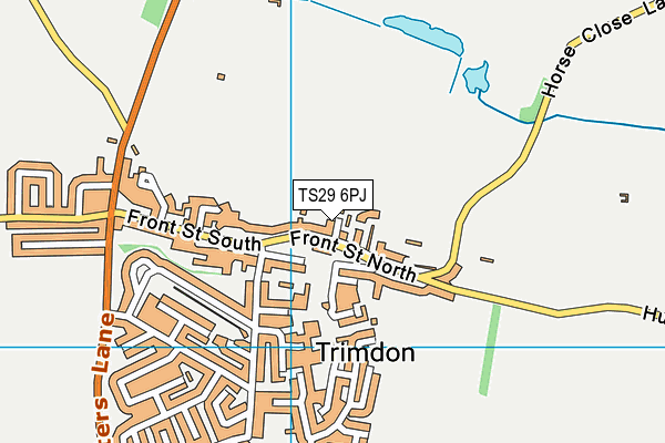 TS29 6PJ map - OS VectorMap District (Ordnance Survey)