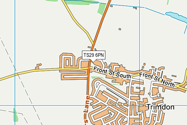 TS29 6PN map - OS VectorMap District (Ordnance Survey)