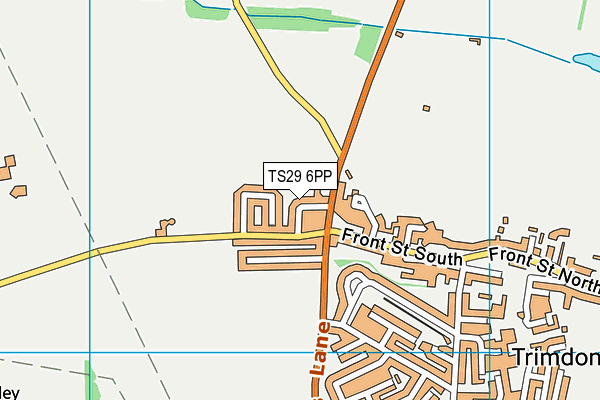 TS29 6PP map - OS VectorMap District (Ordnance Survey)