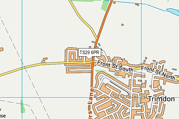 TS29 6PR map - OS VectorMap District (Ordnance Survey)