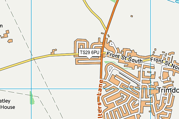 TS29 6PU map - OS VectorMap District (Ordnance Survey)