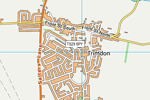 TS29 6PY map - OS VectorMap District (Ordnance Survey)