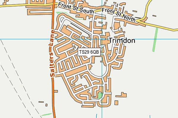 TS29 6QB map - OS VectorMap District (Ordnance Survey)