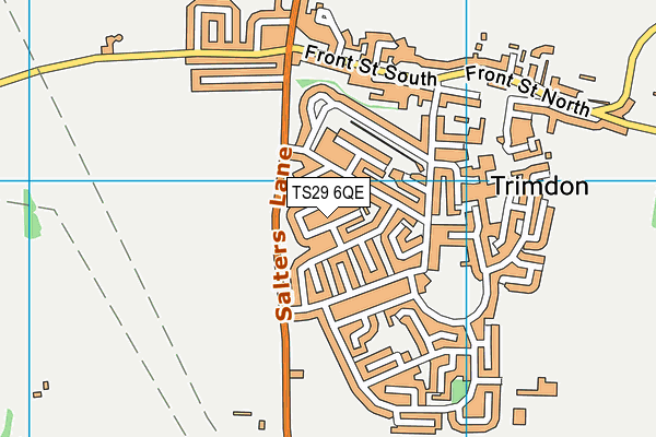TS29 6QE map - OS VectorMap District (Ordnance Survey)