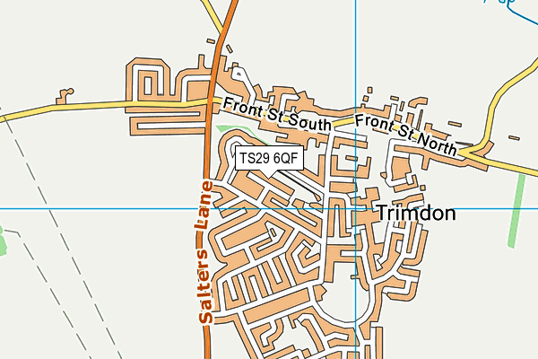 TS29 6QF map - OS VectorMap District (Ordnance Survey)