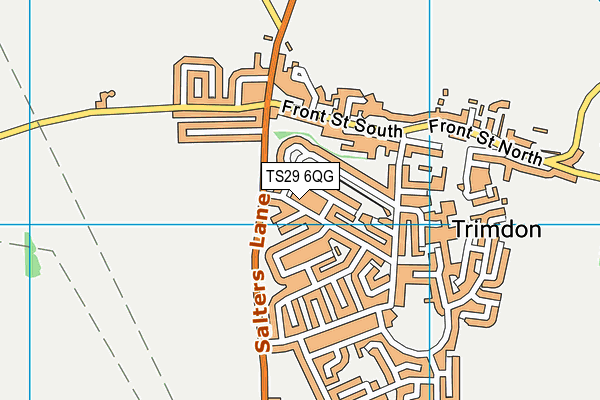 TS29 6QG map - OS VectorMap District (Ordnance Survey)