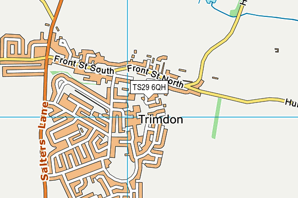 TS29 6QH map - OS VectorMap District (Ordnance Survey)