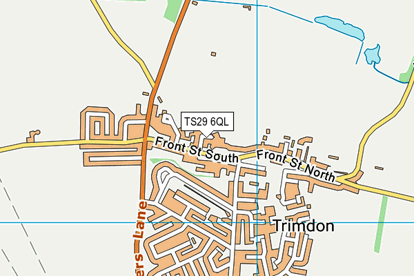 TS29 6QL map - OS VectorMap District (Ordnance Survey)