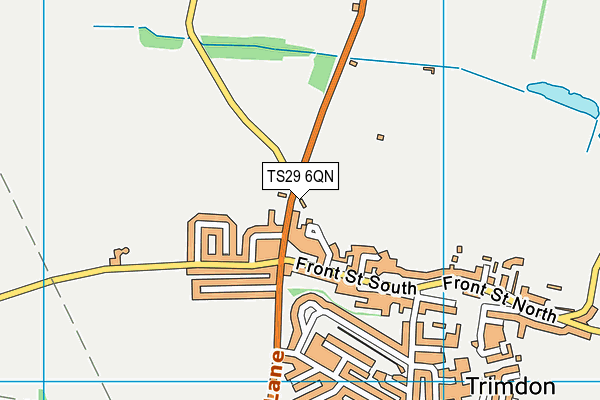 TS29 6QN map - OS VectorMap District (Ordnance Survey)