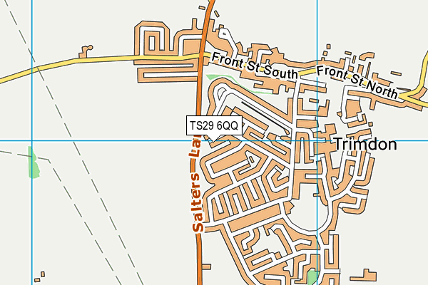 TS29 6QQ map - OS VectorMap District (Ordnance Survey)