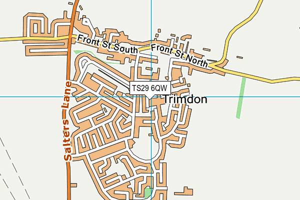 TS29 6QW map - OS VectorMap District (Ordnance Survey)
