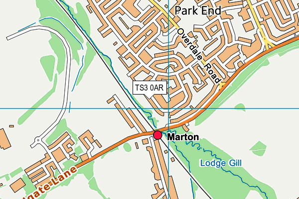 TS3 0AR map - OS VectorMap District (Ordnance Survey)