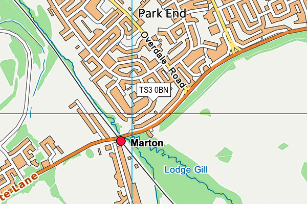 TS3 0BN map - OS VectorMap District (Ordnance Survey)