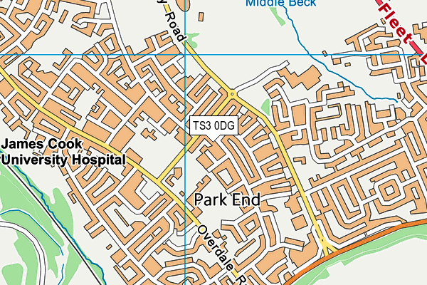 TS3 0DG map - OS VectorMap District (Ordnance Survey)