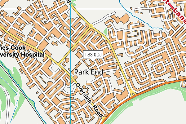 TS3 0DJ map - OS VectorMap District (Ordnance Survey)