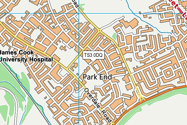 TS3 0DQ map - OS VectorMap District (Ordnance Survey)