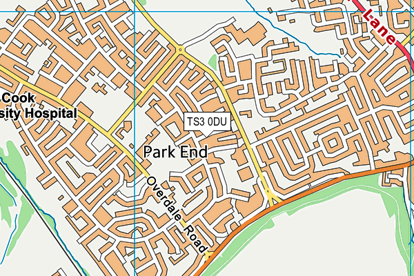 TS3 0DU map - OS VectorMap District (Ordnance Survey)