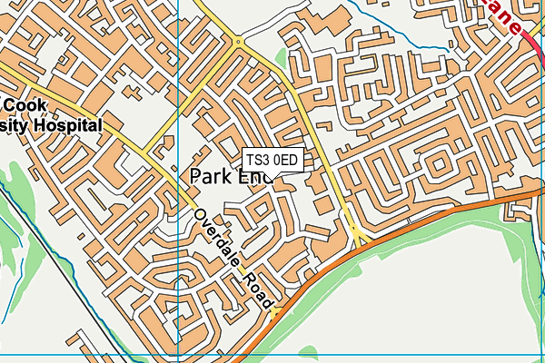 TS3 0ED map - OS VectorMap District (Ordnance Survey)
