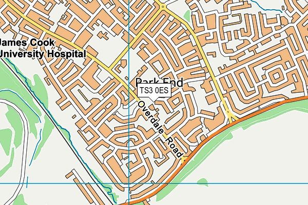 TS3 0ES map - OS VectorMap District (Ordnance Survey)