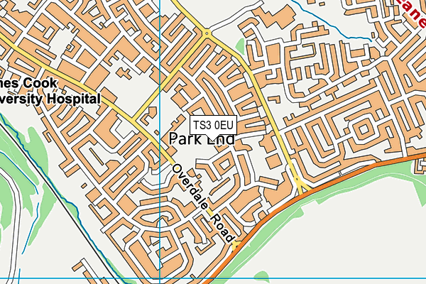 TS3 0EU map - OS VectorMap District (Ordnance Survey)
