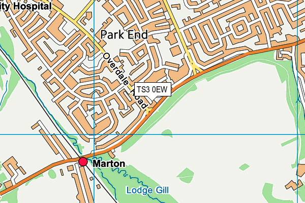 TS3 0EW map - OS VectorMap District (Ordnance Survey)