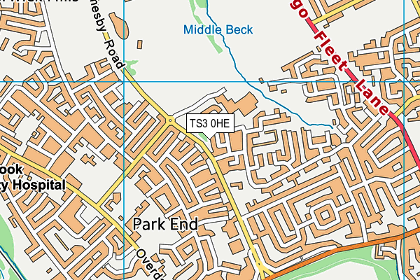 TS3 0HE map - OS VectorMap District (Ordnance Survey)