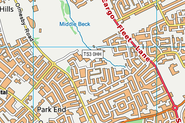 TS3 0HH map - OS VectorMap District (Ordnance Survey)