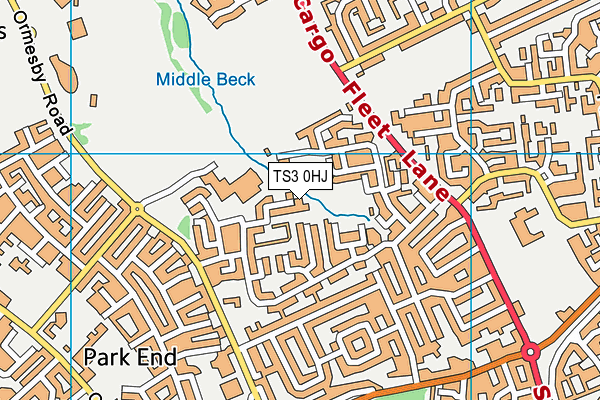 TS3 0HJ map - OS VectorMap District (Ordnance Survey)