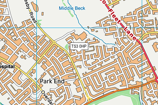 TS3 0HP map - OS VectorMap District (Ordnance Survey)