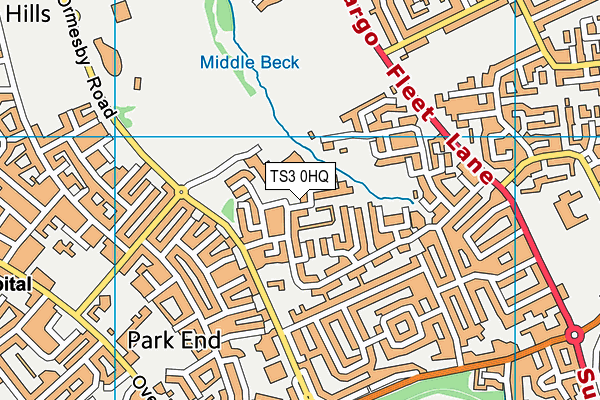 TS3 0HQ map - OS VectorMap District (Ordnance Survey)