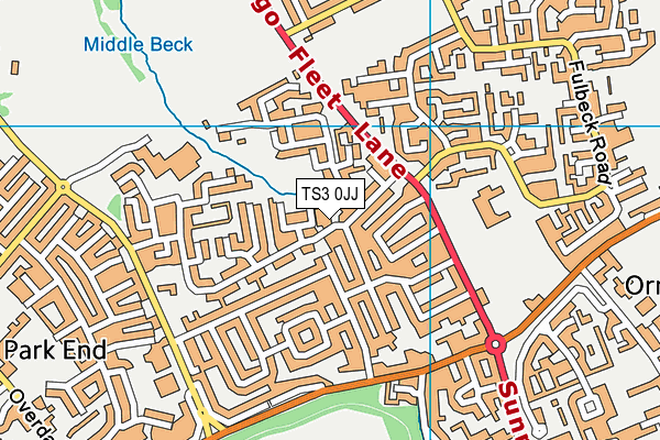 TS3 0JJ map - OS VectorMap District (Ordnance Survey)