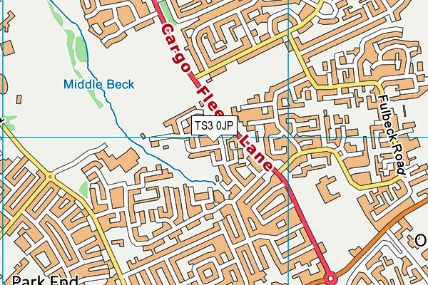 TS3 0JP map - OS VectorMap District (Ordnance Survey)