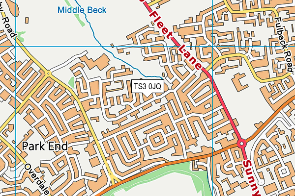 TS3 0JQ map - OS VectorMap District (Ordnance Survey)