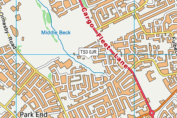 TS3 0JR map - OS VectorMap District (Ordnance Survey)