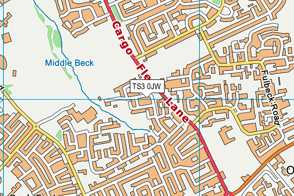 TS3 0JW map - OS VectorMap District (Ordnance Survey)