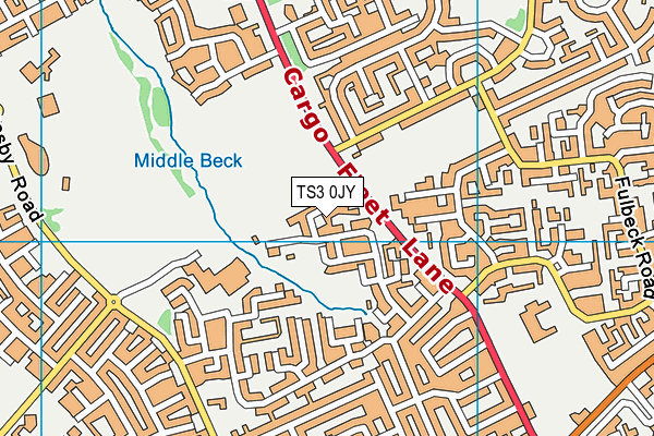 TS3 0JY map - OS VectorMap District (Ordnance Survey)