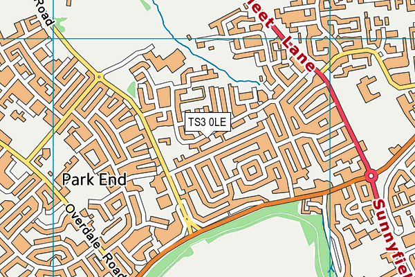 TS3 0LE map - OS VectorMap District (Ordnance Survey)