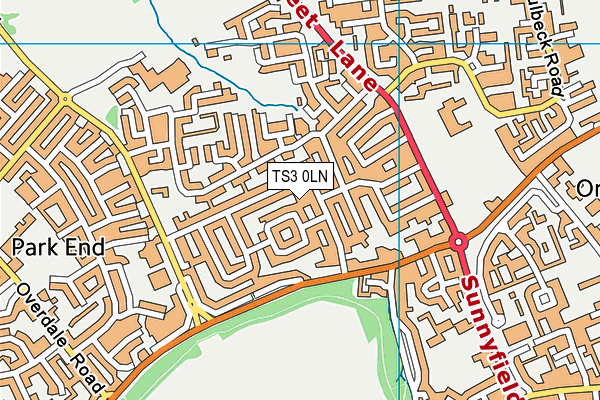 TS3 0LN map - OS VectorMap District (Ordnance Survey)