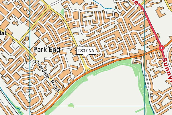 TS3 0NA map - OS VectorMap District (Ordnance Survey)